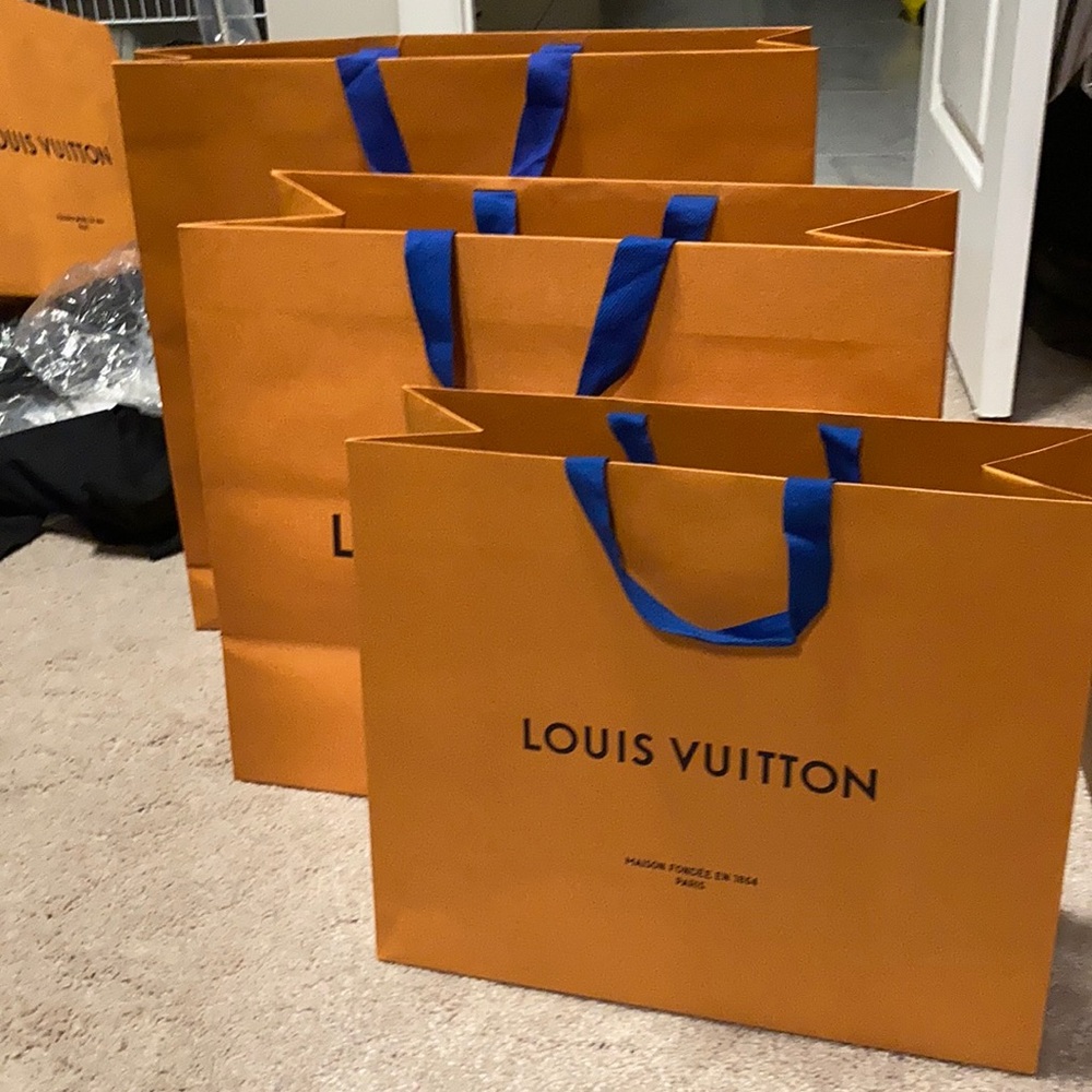 Louis Vuitton shopping bags